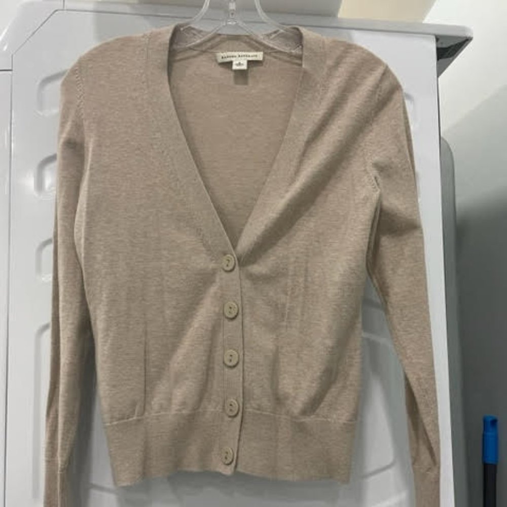 Banana Republic Cotton Button Cardigan Size S Beige